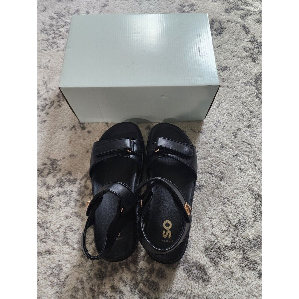 NEW Sonoma Women's LOREEN Comfort Strappy Slingback Sandals Black Size 9 - Picture 6 of 8